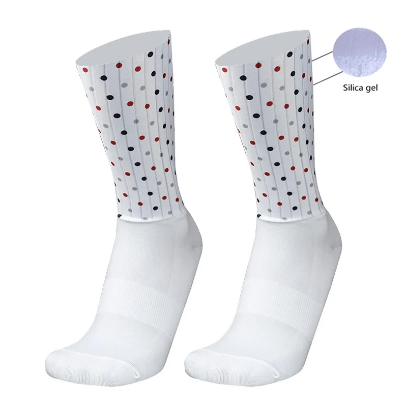 Silikon neue atmungsaktive Rad socken rutsch feste Sommer profession elle coole Rennen Aero Sport Fahrrad Laufs ocken Calcetines Ciclismo