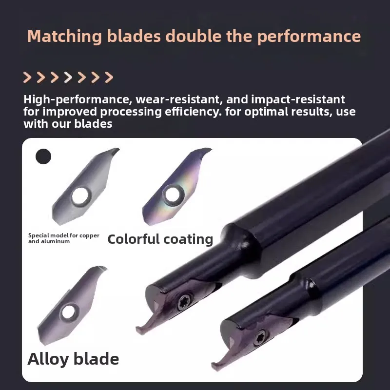 

KSPDR Small Bore Face Grooving Tool with SPDR200DM10, Face Grooving Tool Holder, Face Grooving Cutter, Large Depth Cutting