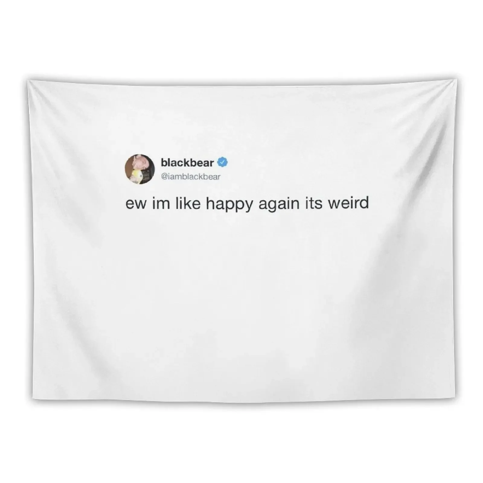 

blackbear tweet Tapestry Carpet On The Wall Aesthetic Room Decors Tapestry