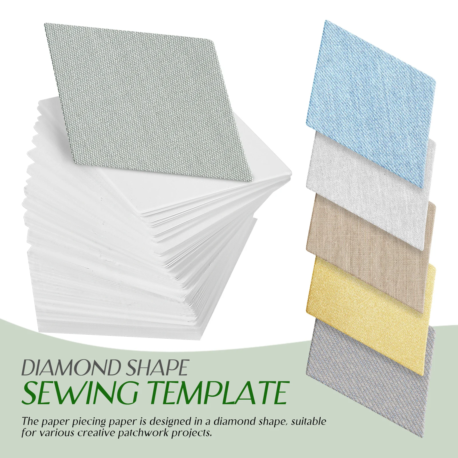 

Patchwork Diamond Templates For Sewing Projects Paper Piecing Templates Diy Quilting Crafts Supplies Quilting Paper Molds