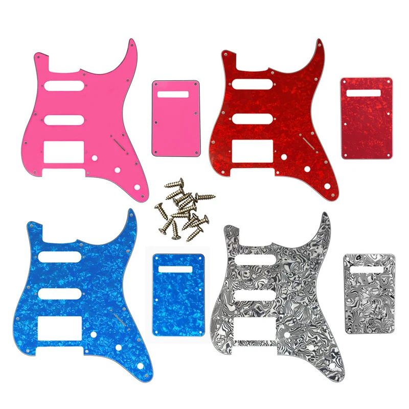 

Fei Man 11 Hole Pickguard With Back Plate, Fender Strat, USA And Mexican Standard, ST HSS With PAF Humbucker, Guitar Parts