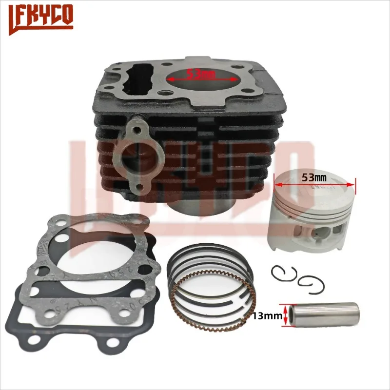 53mm Bore Motorcycle Cylinder Kit 100CC for BAJAJ CT100B CT100 Boxer 100 BAJAJ100 4-stroke Piston Rings Tool Motor Engine Parts