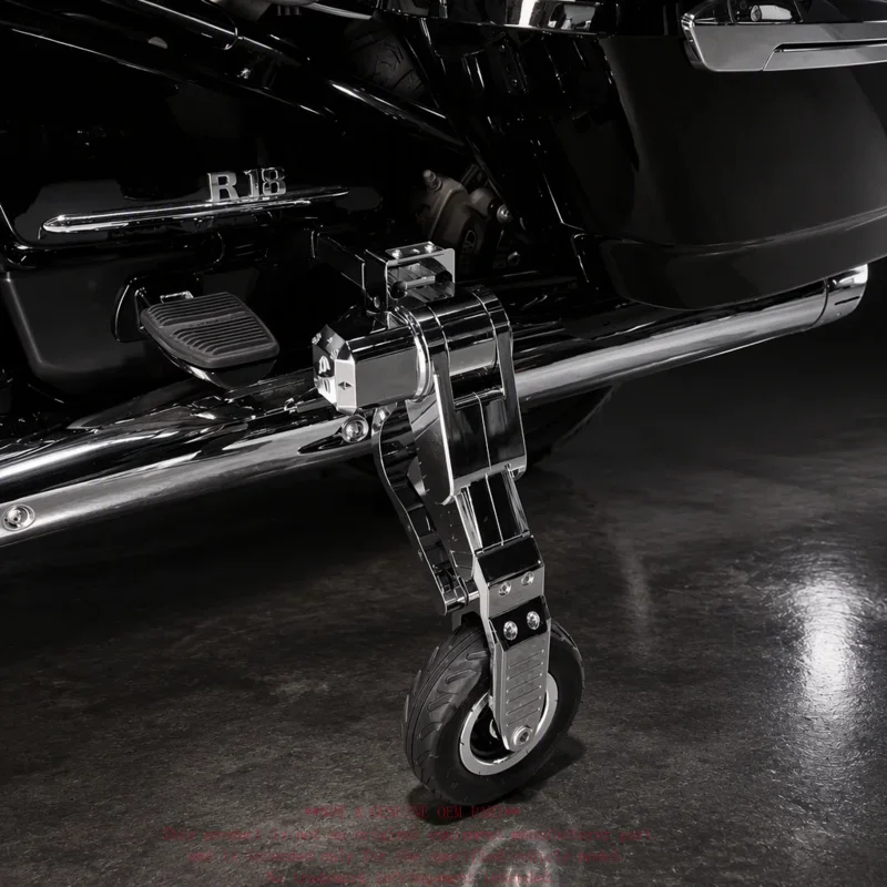 Powerful Motorcycle Landing Gear Train Wheels Auxiliary Wheels for Indian R18 Models Cruiser Touring Cheif Roadmaster Challenger