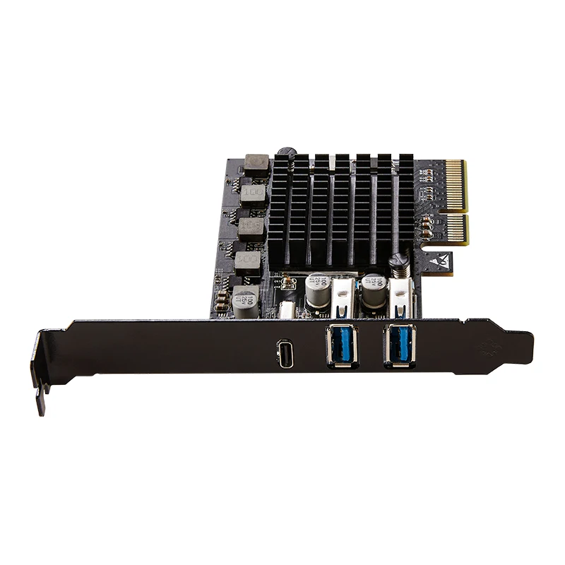 Imagem -03 - Cartão de Expansão Pcie para Câmera Industrial Pci Express x4 para Portas Usb 3.2 Gen2 10gbps Porta Usb 3.2 Gen2x2 20gbps