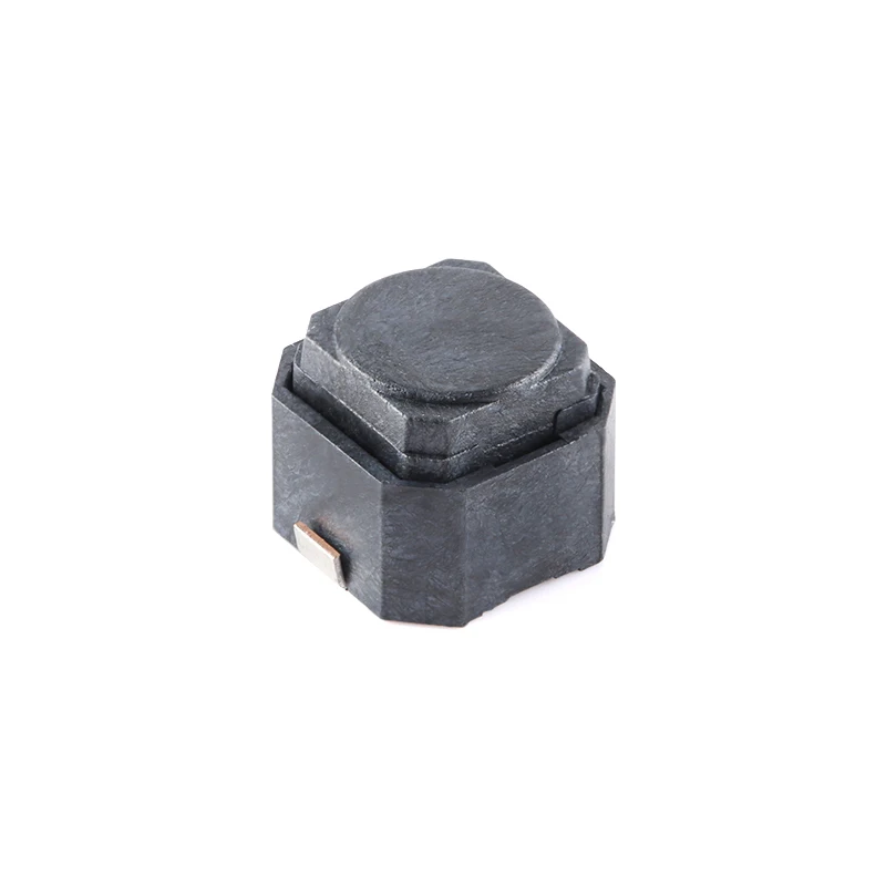 100pcs/5pcs 6*6*5 Silent Silicone Switch Mute Button Tact Switch SMD 6x6x5mm 2 Pin  Touch Push Button Tactile Micro Switch Black