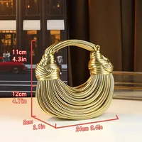 Ladies2025New Luxury Designer Handbags Hand-woven Noodle Bag Knot Bag silver Dinner Bag - Image 3