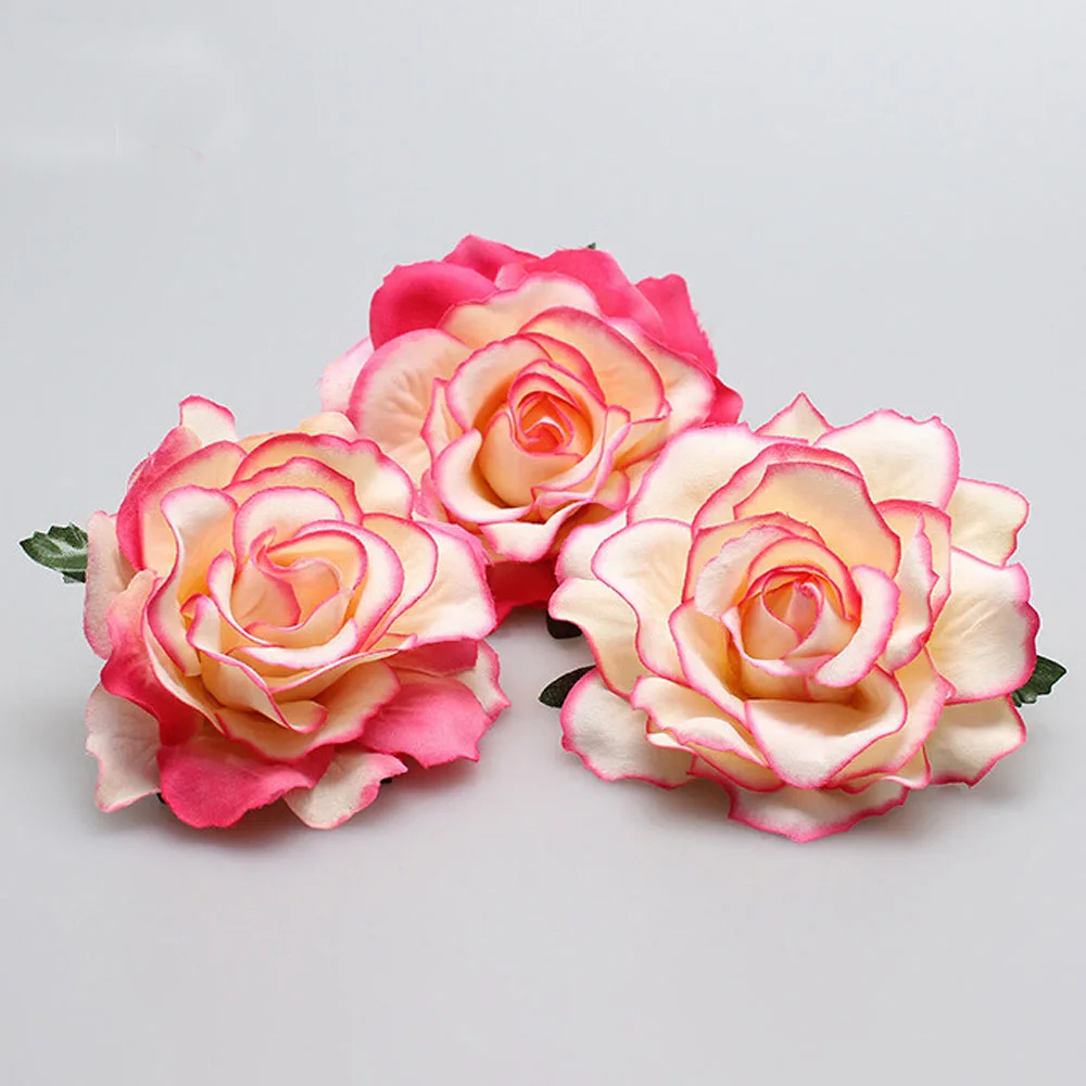

Fashion Women Bridal Brooch Wedding Rose Flower Hairpin Hair Clip