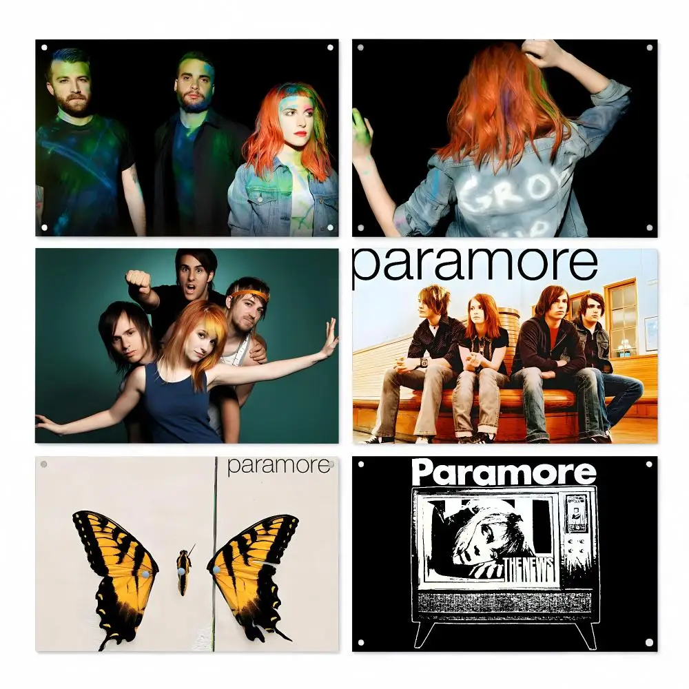 Alternative Rock Band Paramore Flags Personalized Image Wall Hanging Decor for Garage, Bedroom, Living Room, Dorm