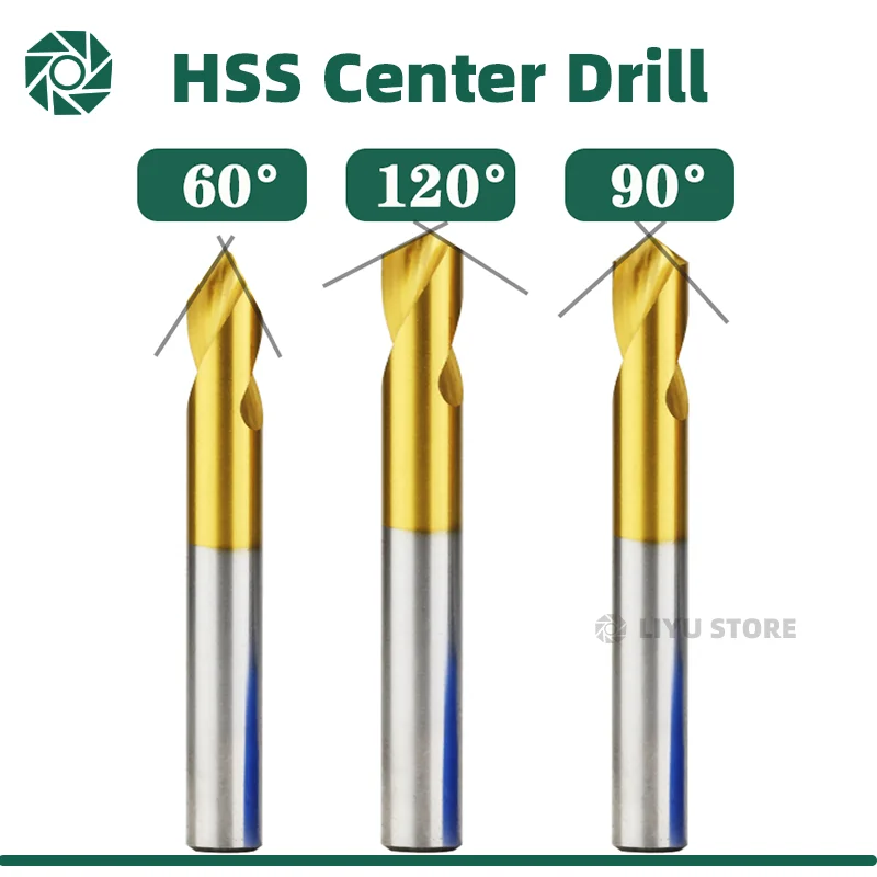 NC Spot Drill Stub, Localização, Centro Bit, Preparação, Guia, Piloto Buraco Chanfro, Máquina-Ferramenta, SQ, HSS, 60, 90, 120 graus