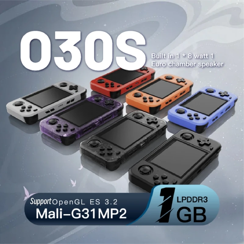 O30S Tragbare Spielkonsole Retro Handheld-Spiel-Spieler Mini 3,5 "IPS Bildschirm 64 GB 128 GB 30000 Kostenlose Spiele Für PSP/PS1/MAME Arcade