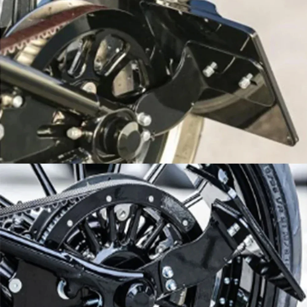 Motorcycle License Plate Bracket Frame Side Mount Holder For Harley Softail Fat Boy Breakout Dyna Street Bob 2018-2023 - view 3