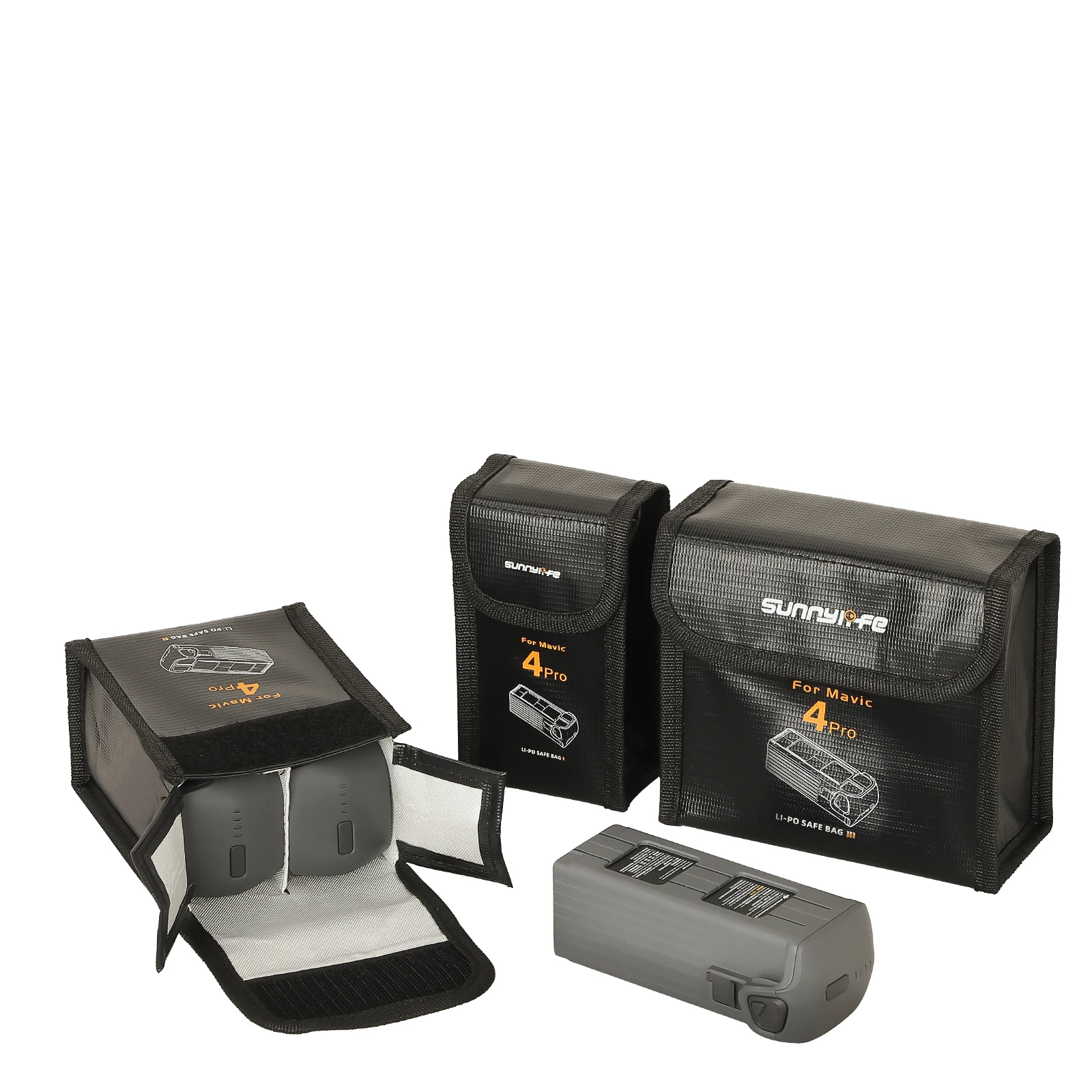 For DJI Mavic 4 Pro Battery Explosion Proof Pouch Safety Storage Bag Flame Retardant Protective Bag Accessories