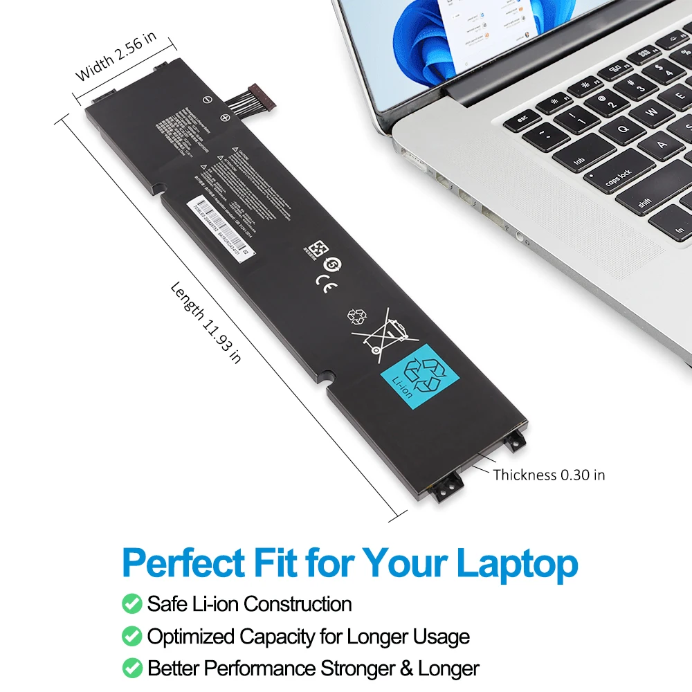 KingSener RC30-0351 Bateria Do Portátil Para Razer Blade 15 Base 2020 2021 RZ09-0369x RZ09-0351 9E11 RZ09-0351 Série Notebook 60.8WH