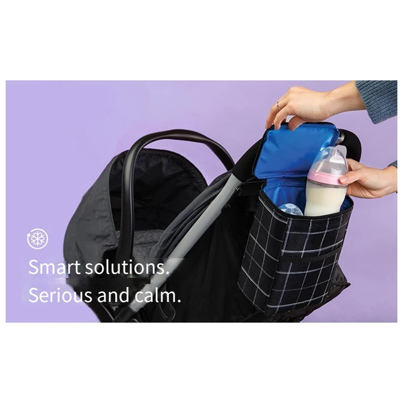 Freezer-Compatible Double Bottle Bag Portable Bottle Bag For Keeping Warm And Cold For Mommy's Lunch Bag When Going Out