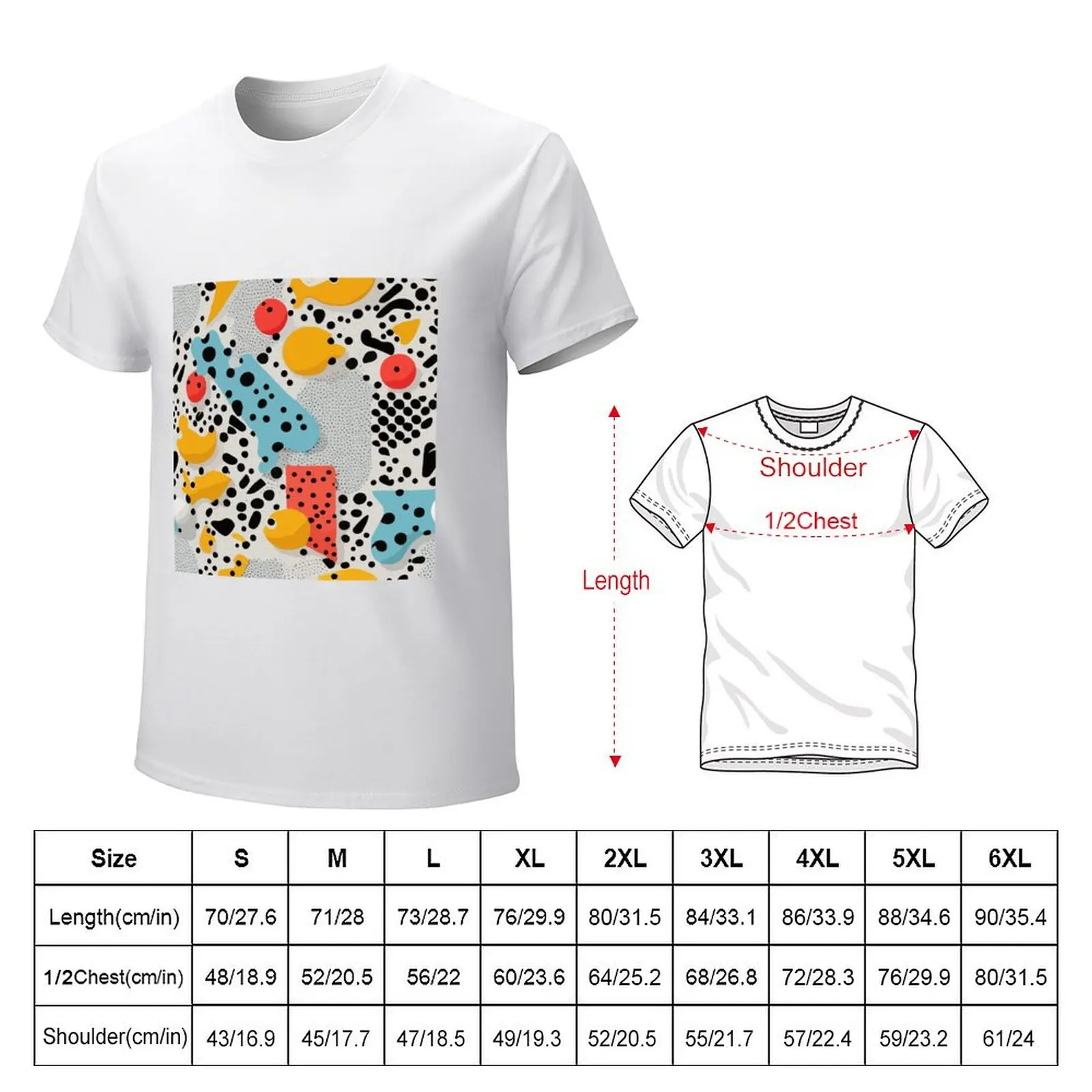 Memphis patterns T-Shirt graphics summer tops customs design your own plain black t shirts men