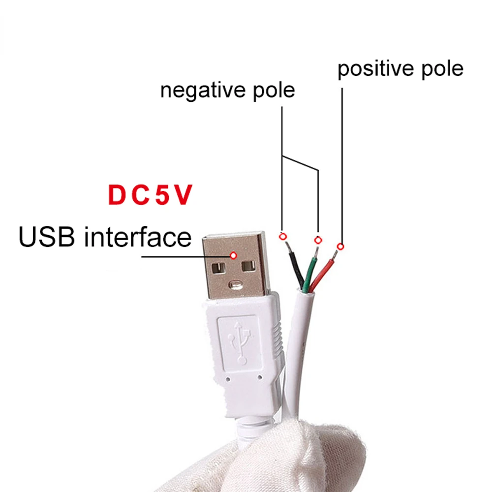 2M Black USB LED Dimme DC 5V Dimmable Switch Cable Light  Modulator Lamp Line Dimmer Controller Table Lamp Power Wire