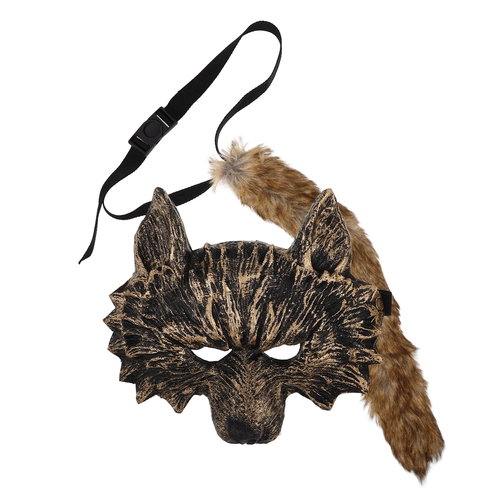 1 set Wolf Cosplay Prop Animal Costume Set Halloween Party Accessories Gloves Tail Roleplay Decor Photo Props