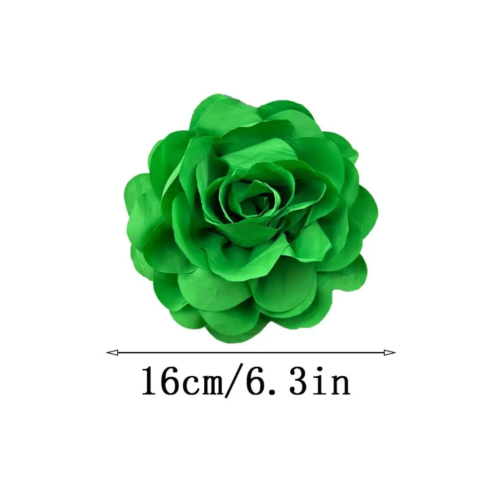 Exaggerate Multi-layer Rose Flower Brooch 2024 16CM Fabric Dress Suit Corsage Women Magazine Wedding Shoot Sweater Coat Pin