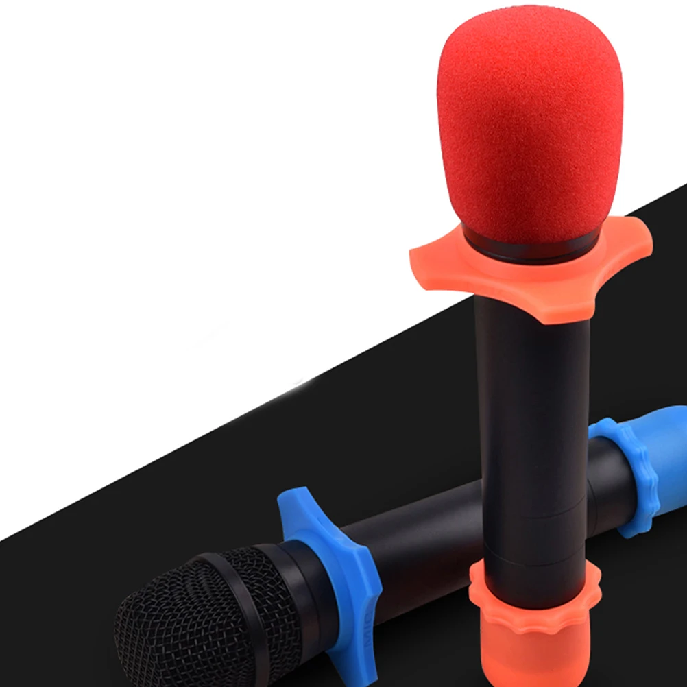 

10 Pcs Anti-slip Protection Ring Drop for Microphone Rubber Fall Rolling Anti-fall
