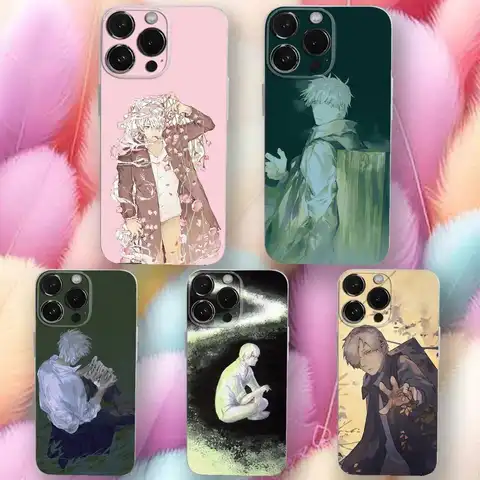 iPhone 16,se4,15,14,13,12,11 Plus,Pro,Max,XR,XS,X,Plus,SE,मिनी के लिए एनीमे M-Mushishi फ़ोन केस पारदर्शी सॉफ्ट कवर 10 best sales Mushishi - №2