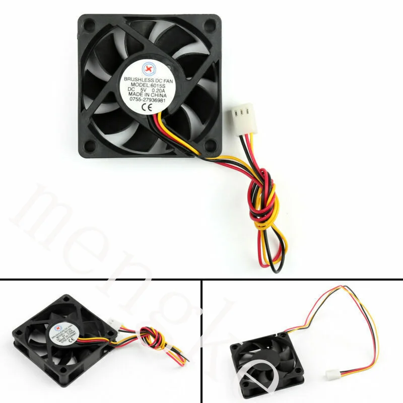 

A DC Brushless Case Cooling Fan 5V 0.2A 6015s 60x60x15mm 3 Pin Fan