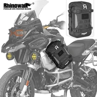 Rhinowalk-bolsa para parachoques de motocicleta, paquete de barra de choque con marco impermeable, bolsa de colocación de herramientas para ciclismo al aire libre con tablero de soporte interior