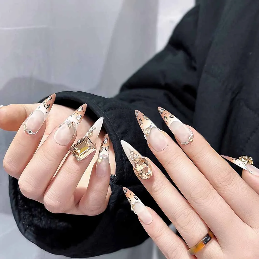 50Pcs 3AAA Mixed Zircon Nail Rhinestone 10x11mm Oval/Square Round/Heart Nail Crystal Pink/Champagne Gold/Clear Manicure Diamond