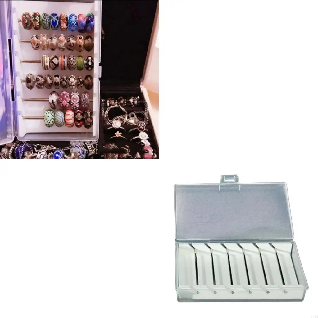 

Vintage Necklace and Beads Storage Box Trendy Beads Display Tray Storage Holder