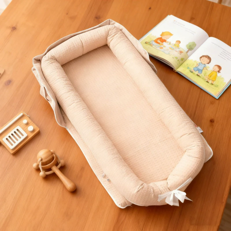 

2026 New Foldable Travel Baby Crib with Mattress Lightweight Baby Beds Portable Baby Bassinet
