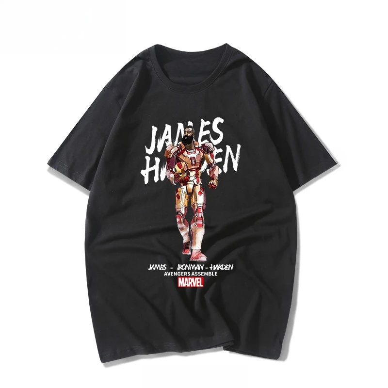 

Железный человек Joint Net Harden Железный человек Футболка с принтом Спортивная футболка с короткими рукавами Свободная повседневная хлопковая мужская женская популярная футболка с короткими рукавами
