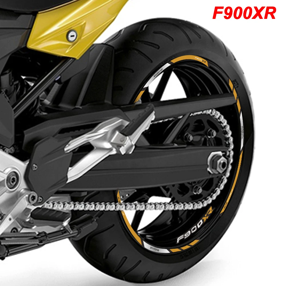 Motorcycle Wheels Sticker Rim Tire Reflective Stripe Accessories Waterproof Decals Set For BMW F900XR F900 XR F 900 XR f900xr