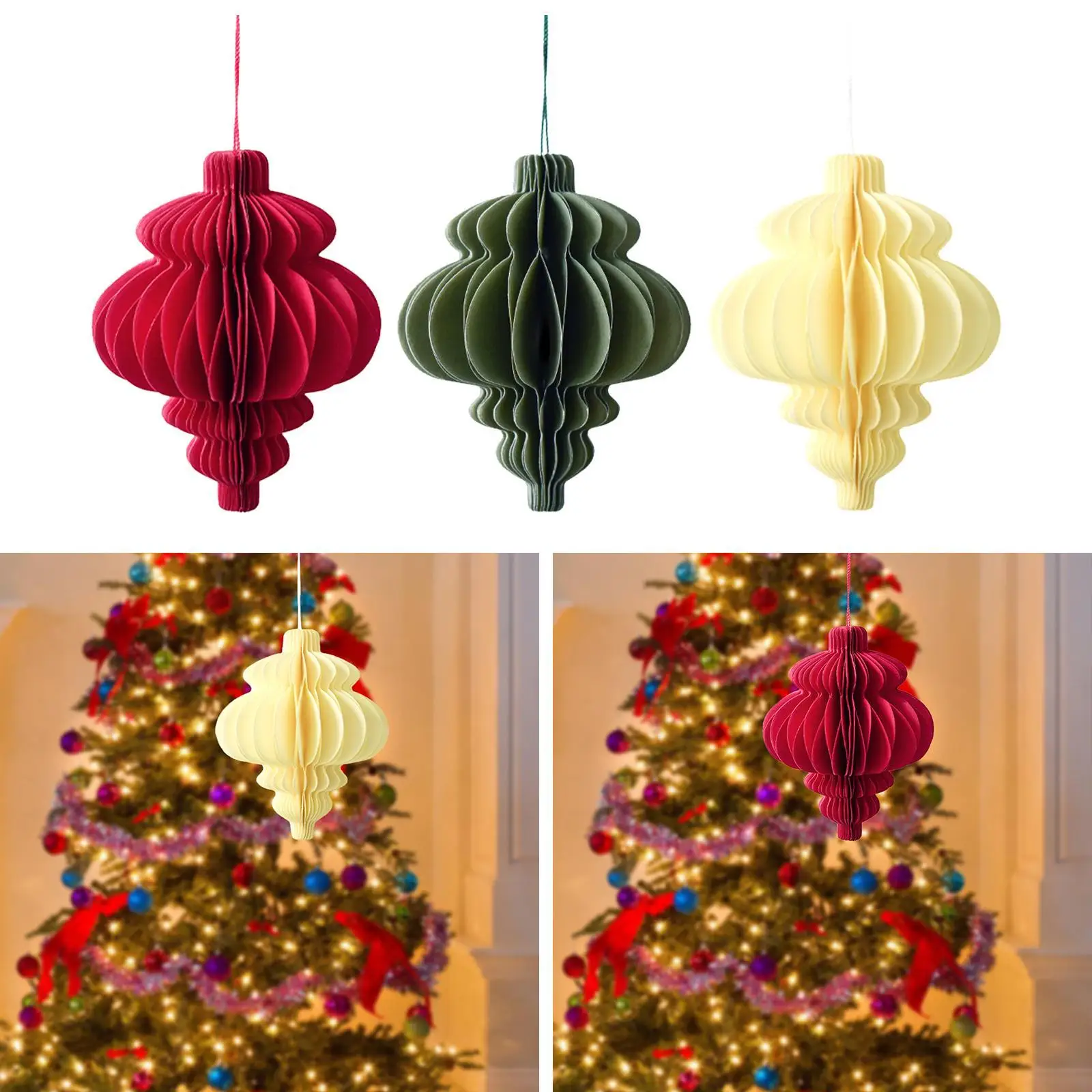 Honeycomb Ornament for Christmas And New Year Home Decoration