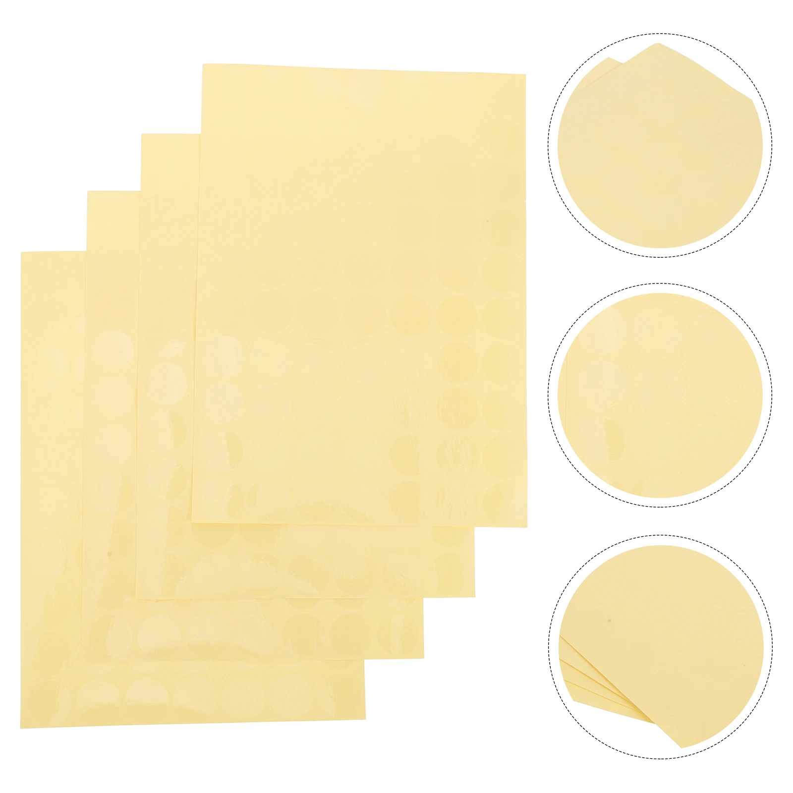 

15 Sheets Clear Round Envelope Seal Self Adhesive Pvc Waterproof Dot Stickers For Organization Pvc Seal Sticker Transparent