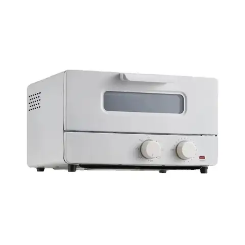 SucceBuy 5-IN-1 Steam Oven Toaster 12L Convection Oven Steam Toaster Oven Countertop Combo with Grill Pizza Pan Gloves White