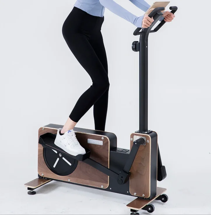 Hot Sale Commercial Wooden Elliptical Machine Body Exercise Trainer Fitness Weight Loss Two-Wheel Pedal Wooden Stepper