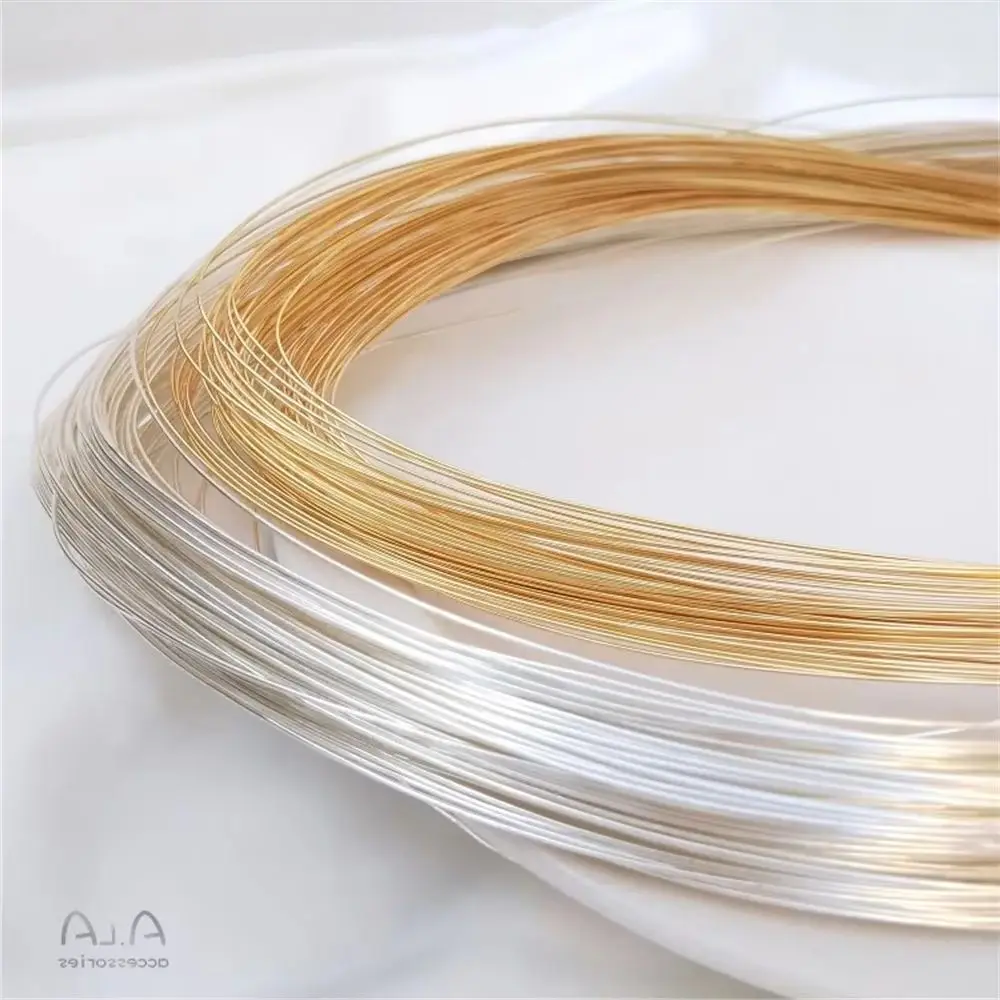 14K Gold Plated soft wire not peeling gold wire manual winding diy first jewelry