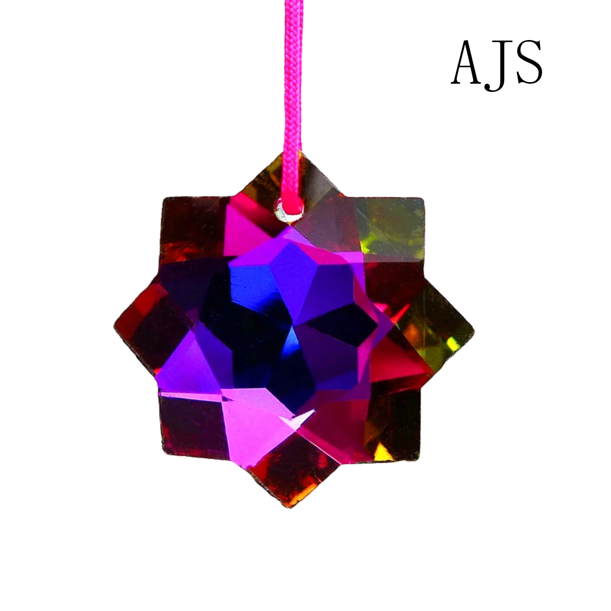 18/36pcs 20MM Faceted Octagonal Flower Shape Crystal Pendants AB Moonlight Prisms Jewelry Ornament Necklace Hanging Free Shippin