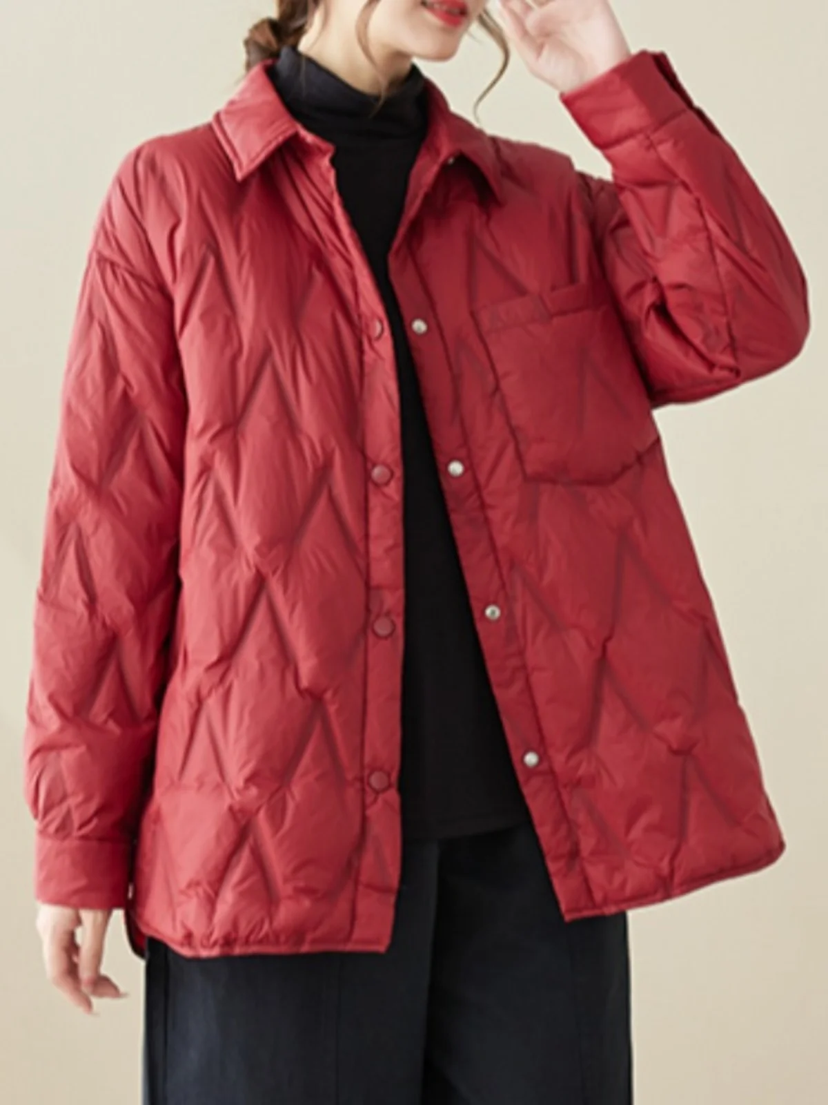 

Модный теплый свободный повседневный легкий пуховый хлопковый джемтовый воротник женский брендовый аутлет irt Sle Thiened осеннее пальто