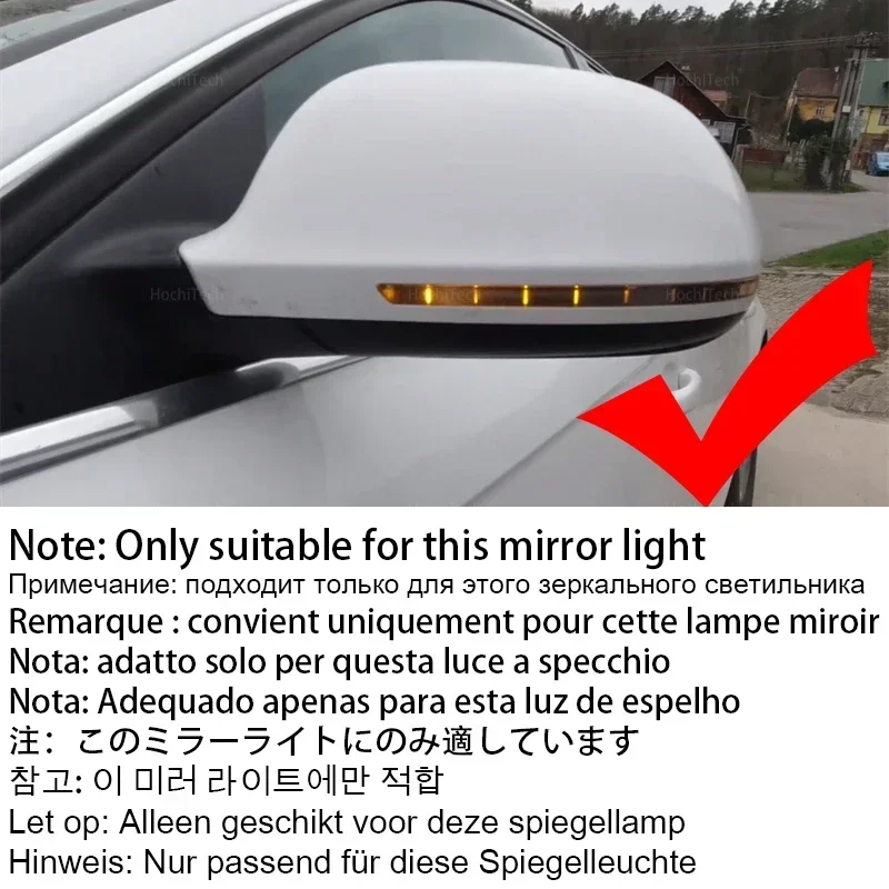 2x Dynamic Side Mirror Blinker Light LED Turn Signal Lamps For Audi A4 A5 S4 S5 B8 A6 S6 C6 A8 S8 Q3 SQ3 A3 8P A 4 5 6 8 Sline