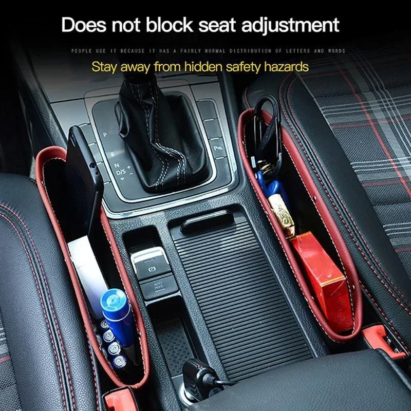 Car Seat Gap Storage Bag Car Space Pocket Storage Pouch Phone Purse Coins Key Car Organizer Car Accessories  automóvil image 4