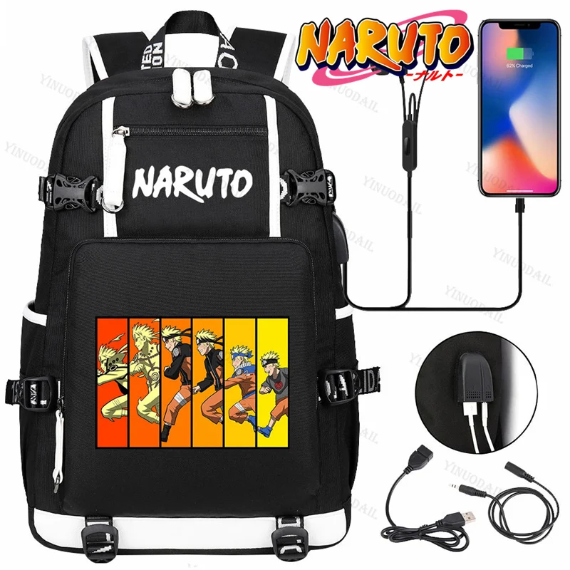 hiruzen-サスケバックパックうずまき忍者テーマナップザック-usb-mochila-デ-viaje-子供のための研究文具アニメフィギュアリュックサック