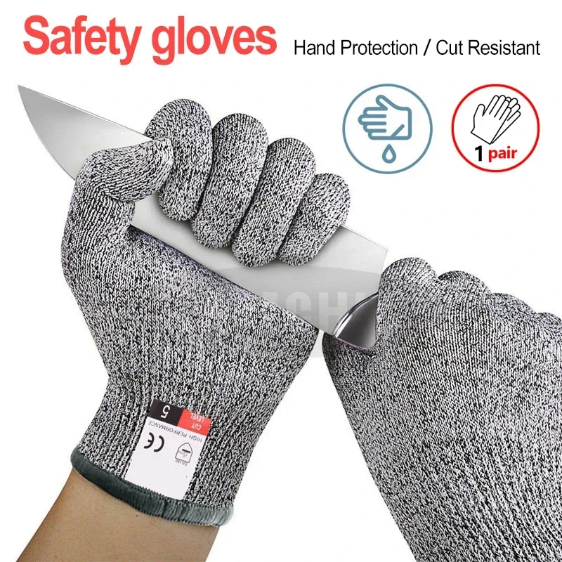 Gloves Kitchen Cut Resistant Gloves for Fish Meat Cutting Safety Gloves High-strength Grade Level 5 Protection Safety Anti Cut