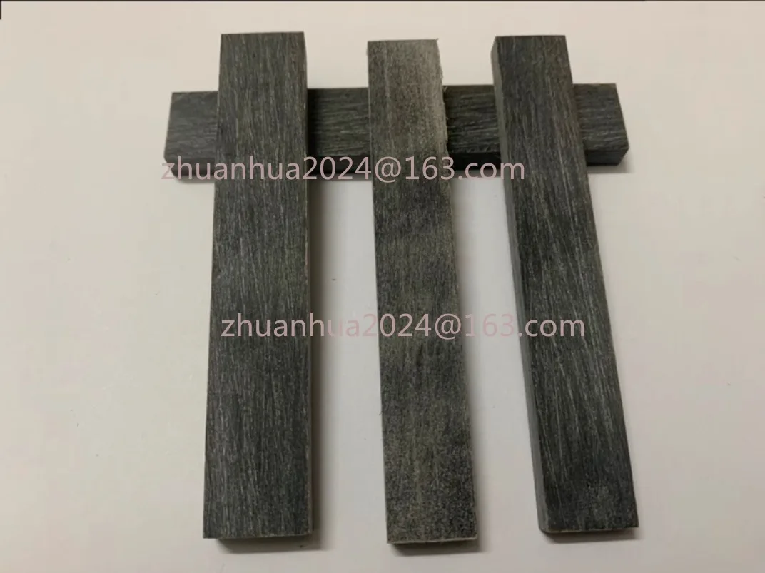4pcs DIY knife handle material Black Buffalo Horn slice plate 1.5mm,2mm thickness Various handicraft materials