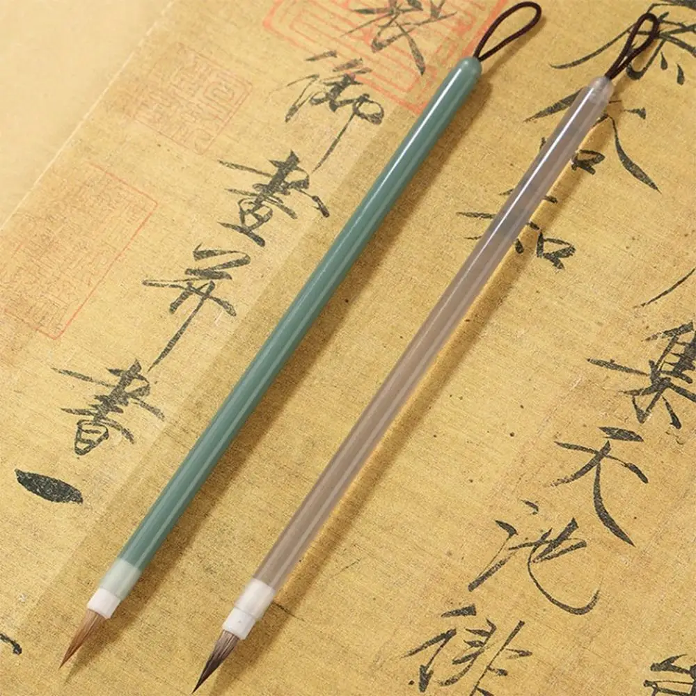 

Chinese Brushes Hook Line Fine Paint Brush Crisperding Slender Gold Chinese Calligraphy Brush Wolf Hair Arcylic