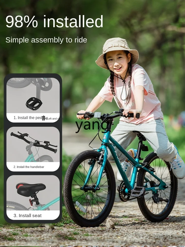 CX-Vélo en alliage d'aluminium ultra léger pour enfants, VTT pour enfants moyens et grands, garçons et filles, 6-12 ans