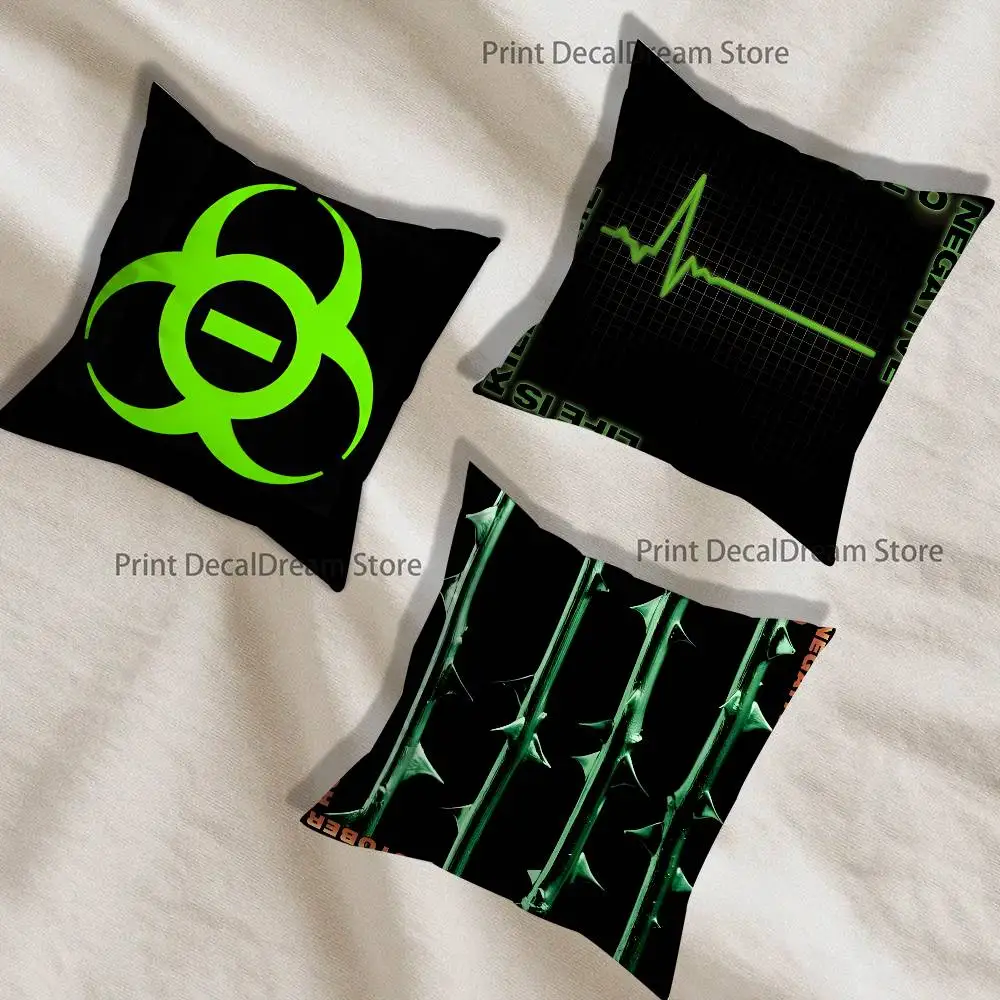 

T-Type O N-Negative Printed Pillow Cover Cushion Case Simple Sofa Pillow Case No Pillow Core