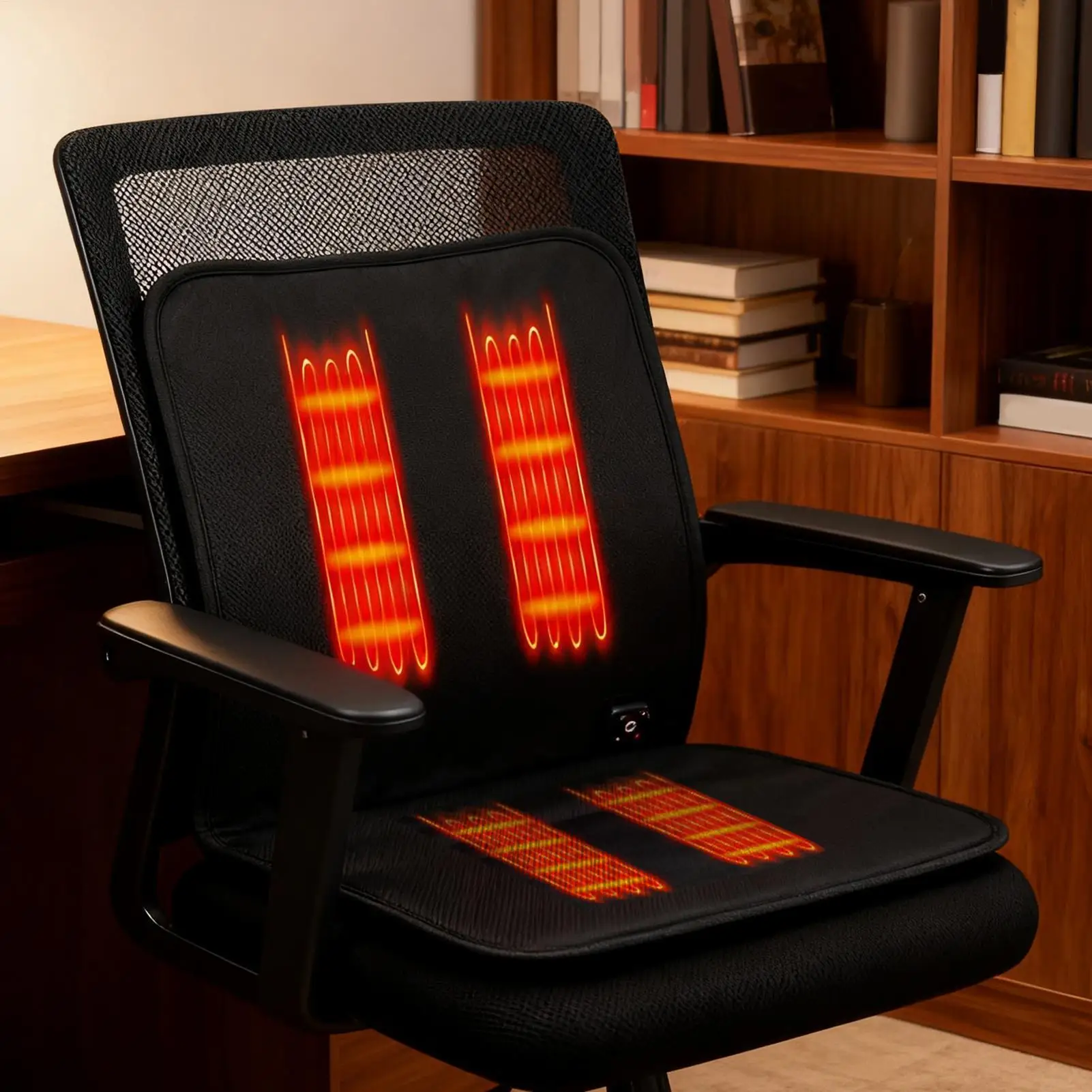 Portable Heated Seat Cushion 3-Level Soft Anti-Slip USB Charging Portable Heating Pad Stadium Seats Warm Pads for Car Office