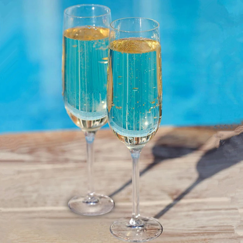 150ml Disposable Wine Cups Plastic Champagne Flutes Sparkling Champagne Bar Cups Weddings Home Party Cocktail Red Wine Goblet