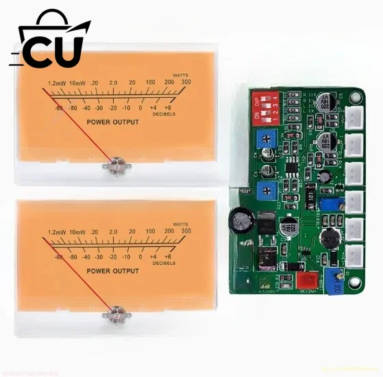 High Precision Backlit VU Meter Amplifier P-134 with dB Measurement for Audio and Laboratory Use