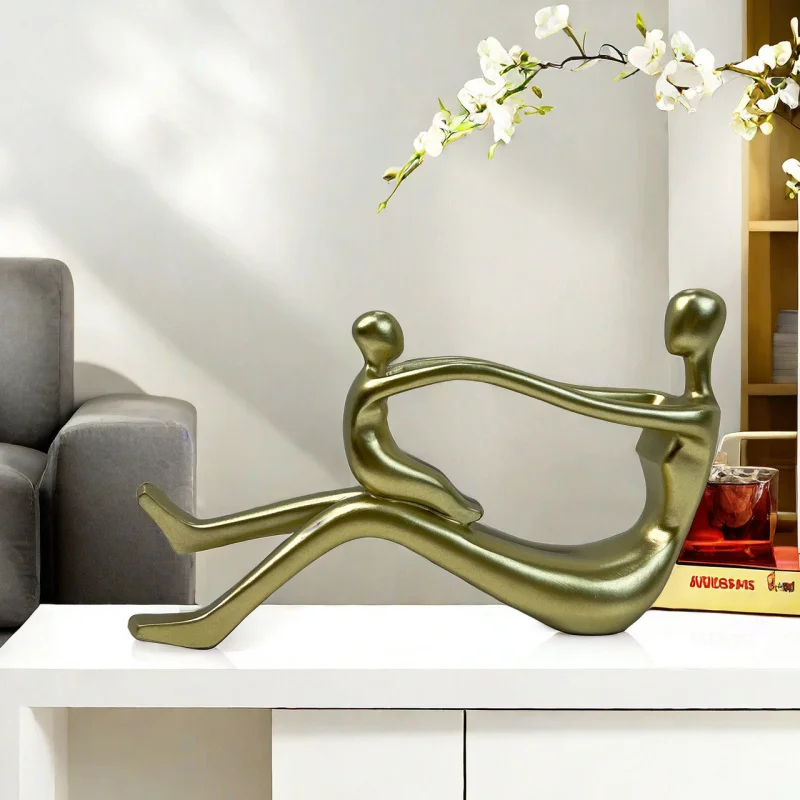 Modern minimalist abstract figure figurines - resin handicrafts - entrance hall, office desk decoration items - display items
